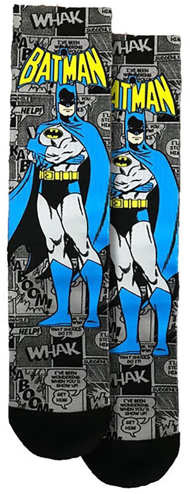 Main image of Spoontiques Batman Crew Socks - SHOE SIZE (5-10 Men) (7-12 women)