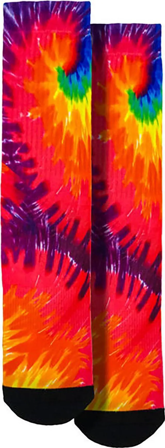 Main image of Spoontiques Tye Die Crew Socks - SHOE SIZE (5-10 Men) (7-12 women)