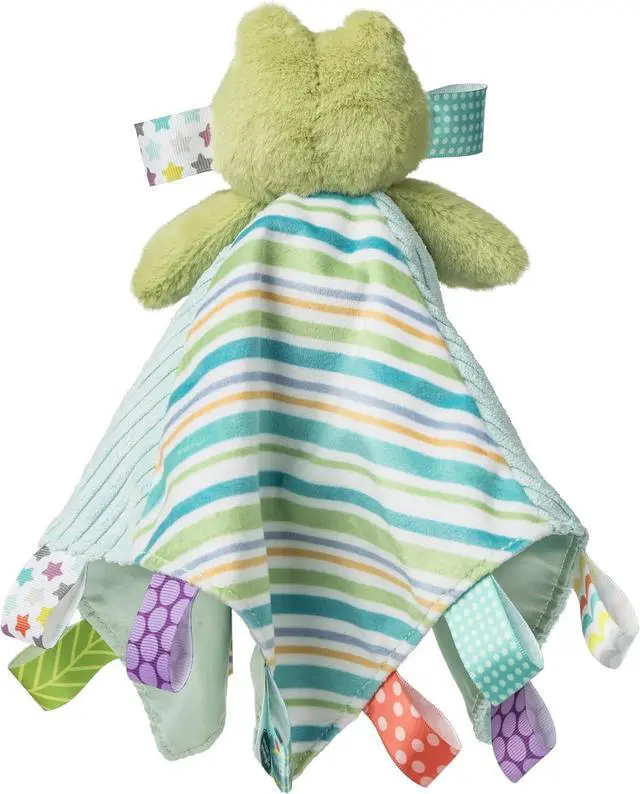 Alt view image 2 of 2 - Taggies Stuffed Animal Plush Character Blanket, 13 x 13-In, Green Peepers Frog
