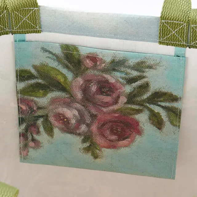 Alt view image 3 of 3 - Primitives By Kathy Market Tote - Floral Highland Market Tote, 15 x 15 x 6"