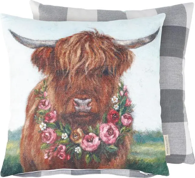 Main image of Primitives By Kathy Floral Highland Pillow, 16" x 16"