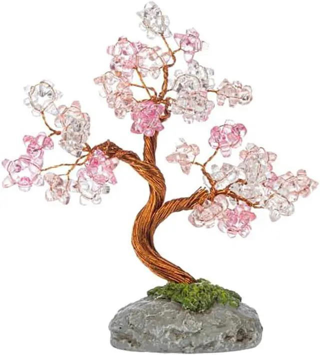 Main image of Ganz Crystal Expressions Acrylic Cherry Blossom Beaded Tree Figurine, 5.25"
