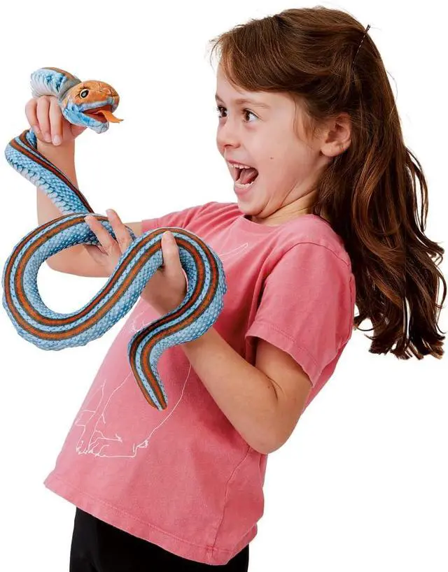 Alt view image 4 of 4 - Folkmanis San Francisco Garter Snake Finger Puppet, 19"