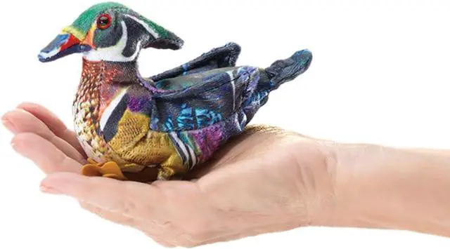Main image of Folkmanis Mini Wood Duck Finger Puppet