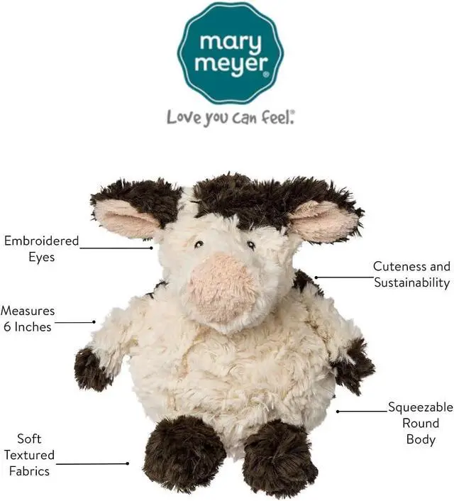 Alt view image 4 of 4 - Mary Meyer Stuffed Animal Again Friends Soft Toy, 6-Inches, Sprouts Cow