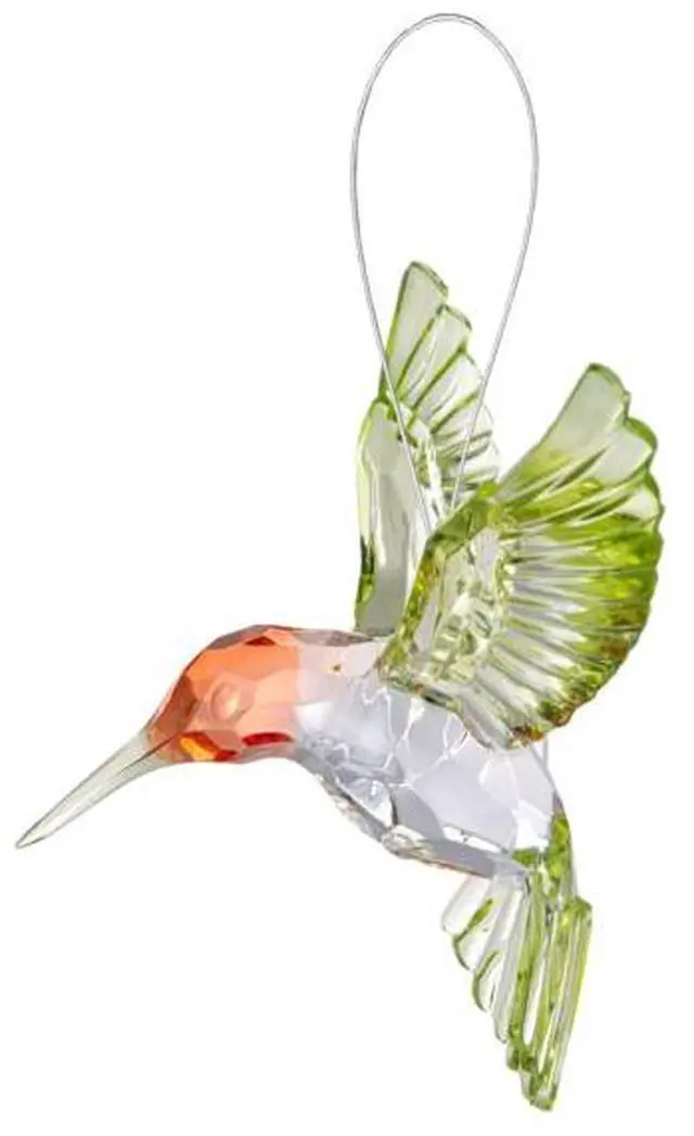 Alt view image 2 of 3 - Crystal Expressions Ganz Red Throated Hummingbird Ornament, ACRY-950, 4.5"