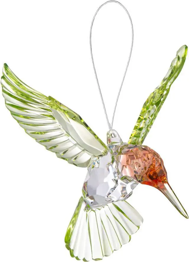 Main image of Crystal Expressions Ganz Red Throated Hummingbird Ornament, ACRY-950, 4.5"