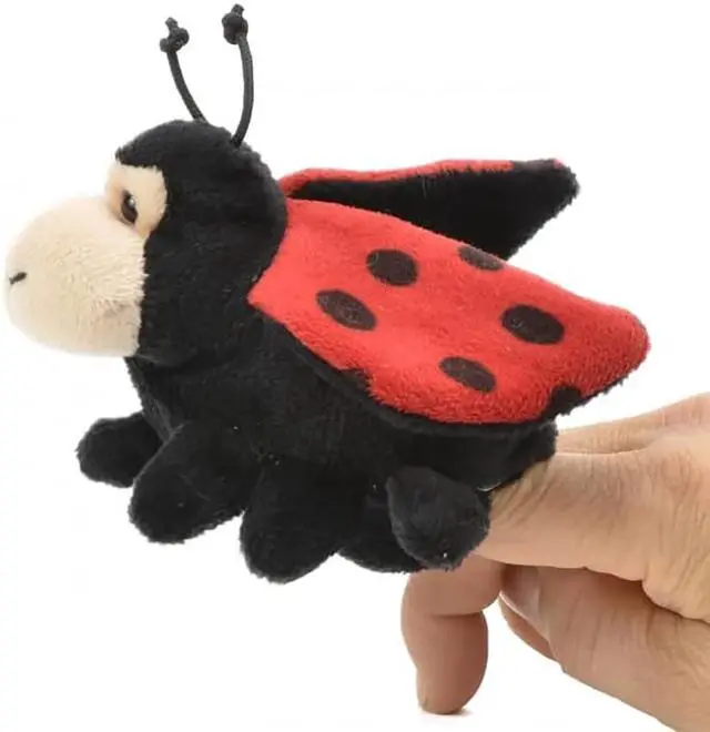 Main image of Unipak 1155LAD Ladybug Plush Finger Puppet, 5-inch Length