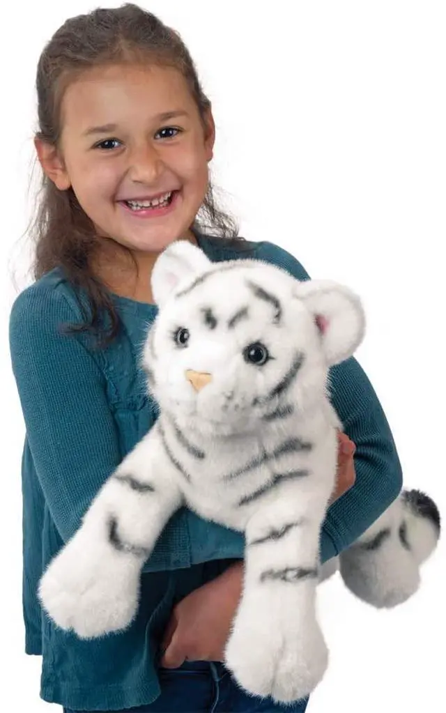 Alt view image 2 of 2 - Douglas Zahara White Tiger Cub Plush Stuffed Animal, 20"