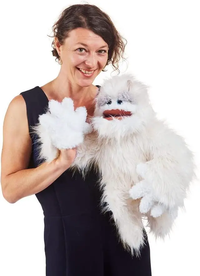 Alt view image 4 of 4 - Folkmanis Yeti Hand Puppet