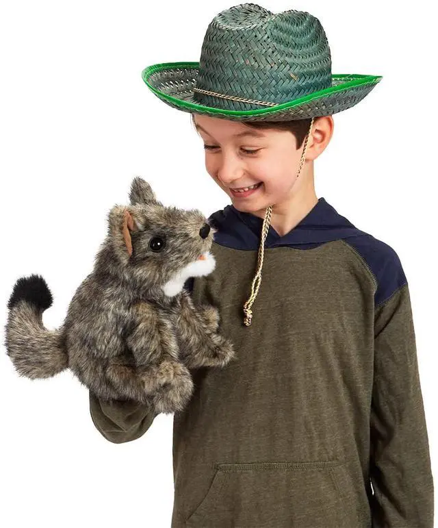 Alt view image 3 of 4 - Folkmanis Small Coyote Hand Puppet, 9"