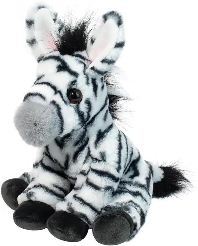 Main image of Douglas Zadie Soft Zebra Plush Stuffed Animal, 10"