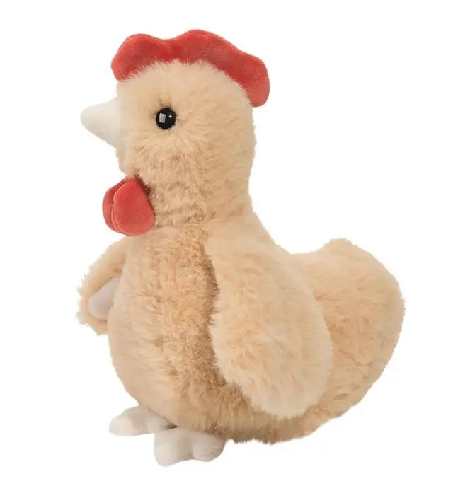 Alt view image 2 of 2 - Douglas Rickie Mini Soft Gold Chicken Plush Stuffed Animal, 7" tall