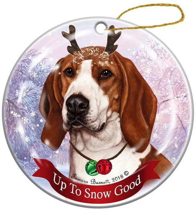 Main image of Holiday Pet Gifts Tree Walker Coonhound Dog Porcelain Christmas Ornament