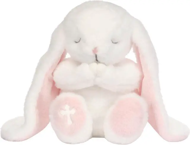 Main image of Lambs & Ivy Heaven Sent Baptism White Plush Bunny Stuffed Animal Toy - Precious