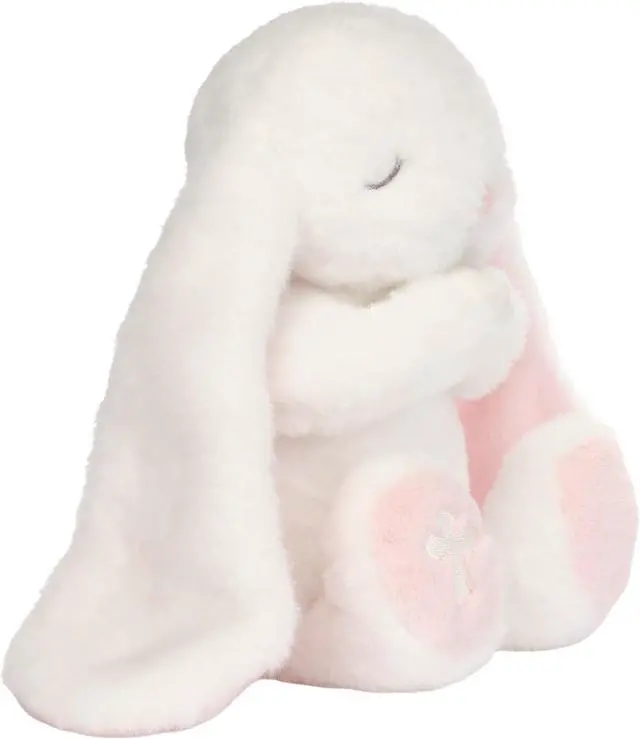 Alt view image 3 of 4 - Lambs & Ivy Heaven Sent Baptism White Plush Bunny Stuffed Animal Toy - Precious