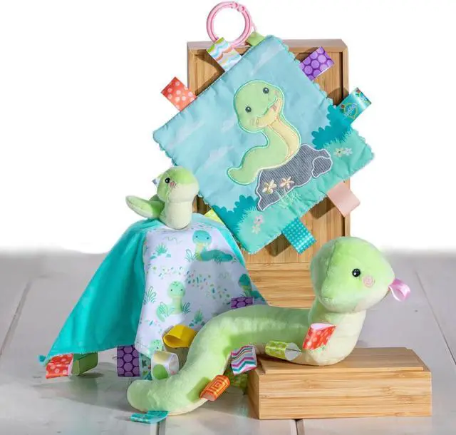 Alt view image 4 of 4 - Taggies Soothing Sensory Stuffed Animal Security Blanket, Sniggles Snake