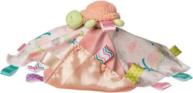Alt view image 2 of 3 - Taggies Soothing Sensory Stuffed Animal Security Blanket with Tags, Tippy Turtle