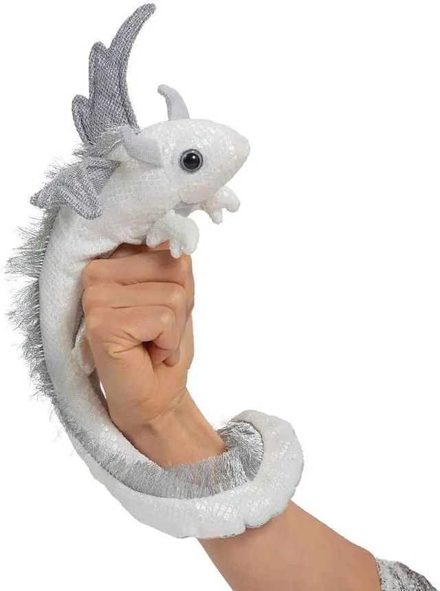 Alt view image 2 of 4 - Folkmanis Pearl Dragon Wristlet Finger Puppet