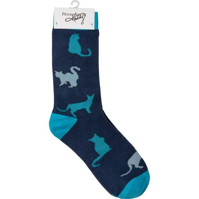 Alt view image 3 of 3 - Primitives by Kathy Box Sign & Sock Set - I Just Want All The Cats