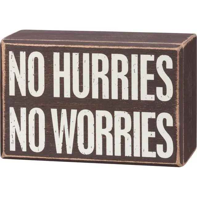Alt view image 2 of 3 - Primitives by Kathy Box Sign & Pair of Socks Set - Sloth No Hurries No Worries