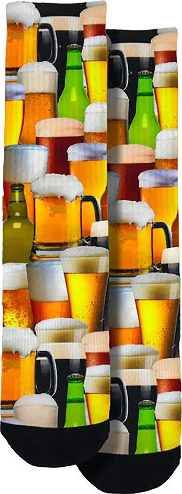 Main image of Spoontiques Fun Crew Socks, One Size Fits Most - Beer