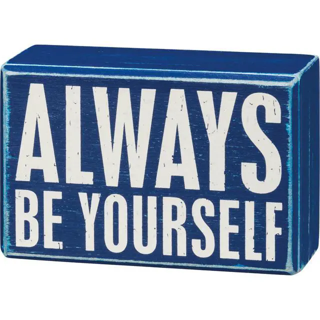 Alt view image 2 of 3 - Primitives by Kathy Box Sign & Pair of Socks Set - Rainbow Always Be Yourself