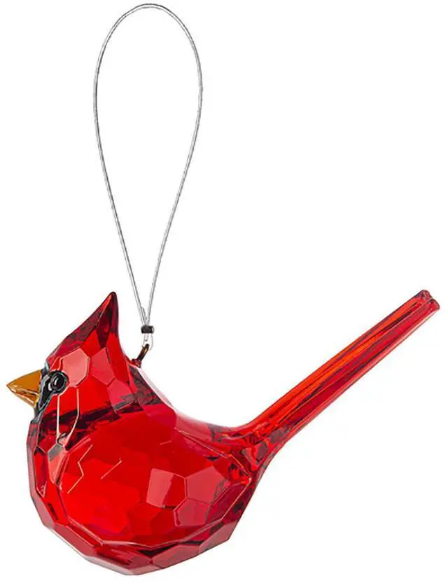 Alt view image 2 of 3 - Ganz ACRYX-173 Decorative Hanging Ornament, Acrylic, Elegant Cardinal, 3.5"