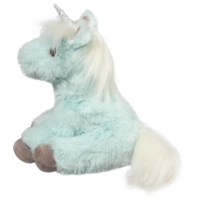 Alt view image 2 of 4 - Douglas Mini Bonnie Soft Ice Blue Unicorn Plush Stuffed Animal, 6" sitting