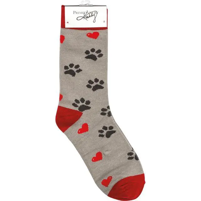 Alt view image 3 of 3 - Primitives by Kathy Box Sign/Sock Set - All You Need is Love and a Dog