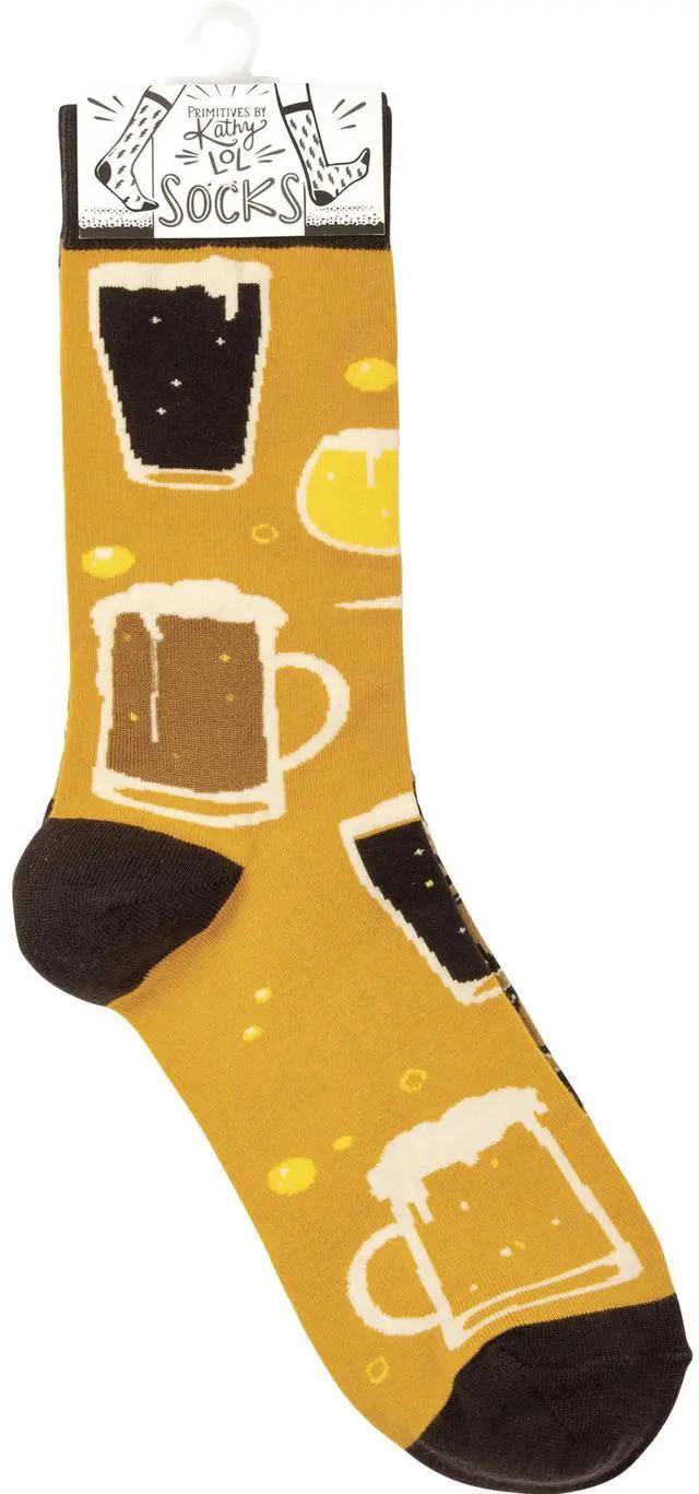 Alt view image 2 of 2 - Primitives by Kathy Socks - Socks - Beer & Pretzels, One Size Fits Most