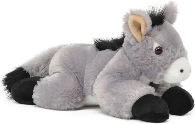 Main image of Unipak Flip Flop Donkey Plush Figure Toy Stuffed Animal Toy, 12-inch, Grey