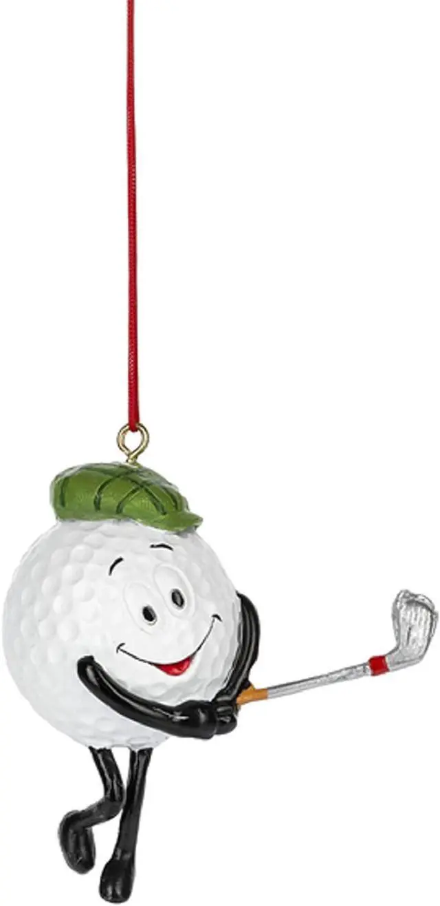 Main image of Ganz Golf Ball Player Chrismas/Everyday Ornament, Polyresin, 2.75 Inches Height
