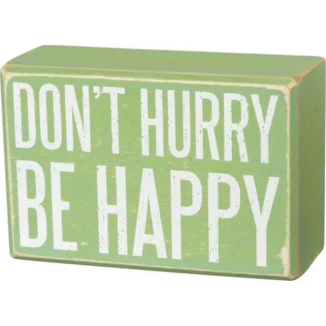 Alt view image 2 of 3 - Primitives by Kathy Box Sign/Sock Set - Don't Hurry Be Happy Sloth
