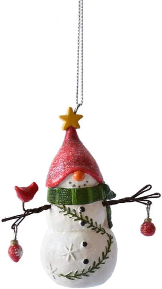 Alt view image 4 of 4 - Ganz MX180568 Snowman Gnome Ornaments, Set of 3, 3.75 Inches Height