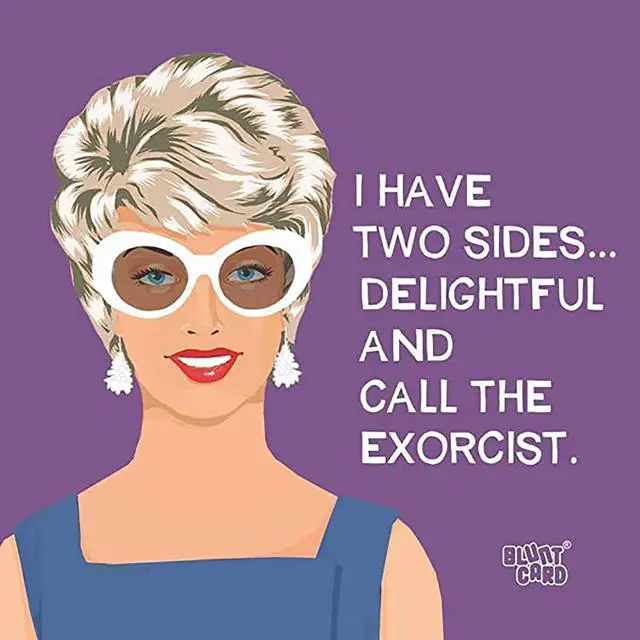 Main image of Paperproducts Design Napkin I have Two Sides, Delightful & Exorcist, 5"