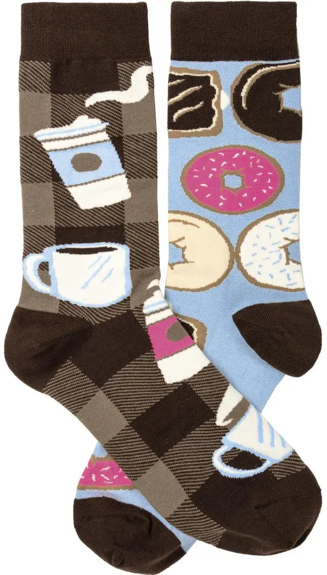 Main image of Primitives by Kathy Socks - Socks - Coffee & Donuts, One Size Fits Most