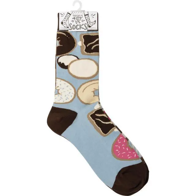 Alt view image 2 of 2 - Primitives by Kathy Socks - Socks - Coffee & Donuts, One Size Fits Most
