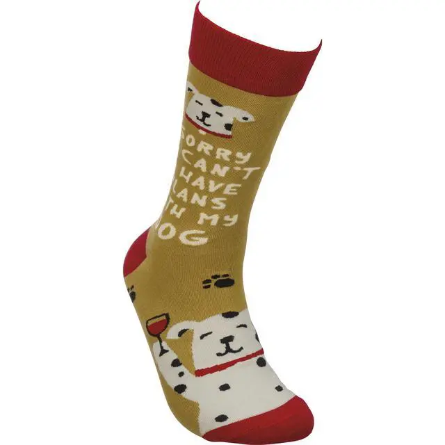 Alt view image 3 of 4 - Primitives by Kathy Socks - Socks - Sorry I Can't I Have Plans With My Dog
