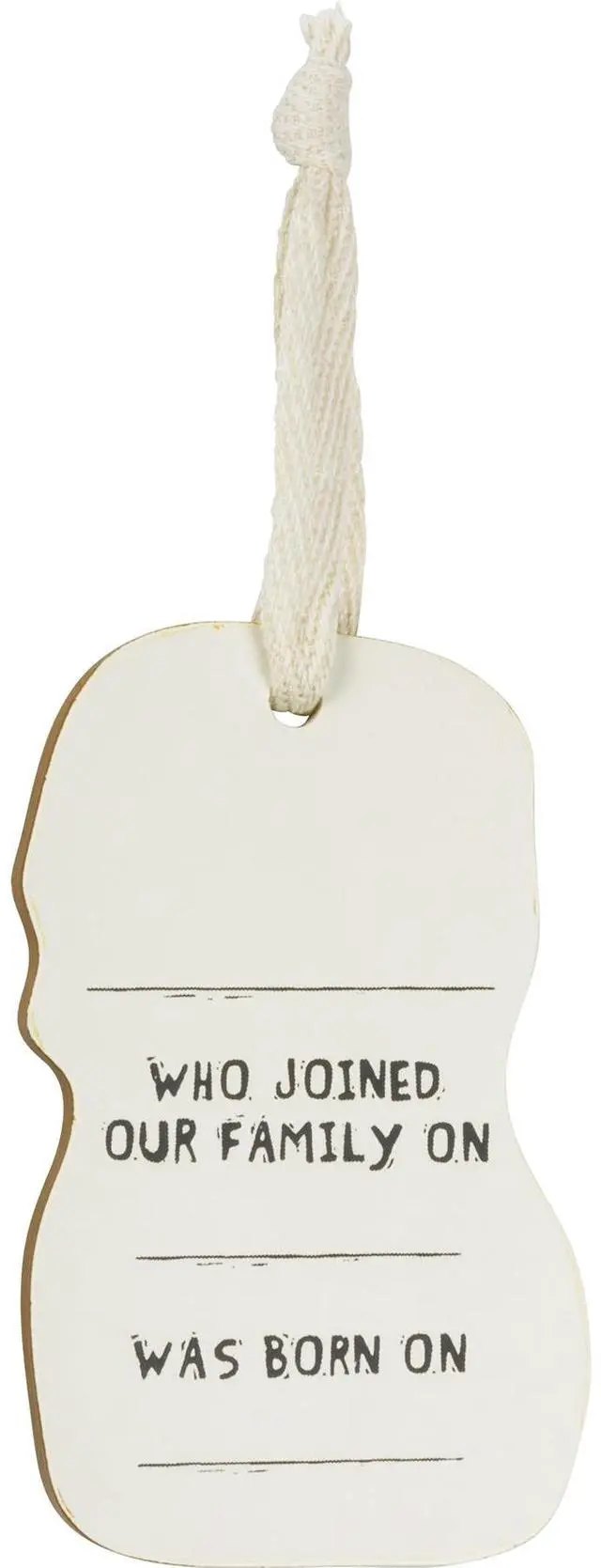Alt view image 3 of 3 - Primitives by Kathy Wooden Hanging Ornament, 2-Sided - I Love My Yorkie