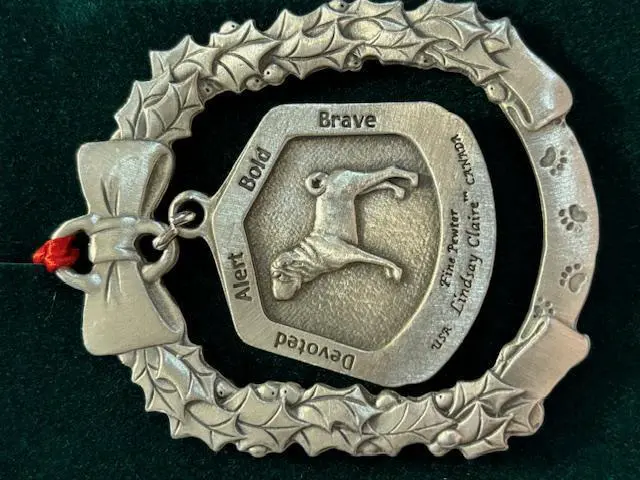 Alt view image 2 of 2 - Sharpei Fine Pewter Dog Breed Ornament