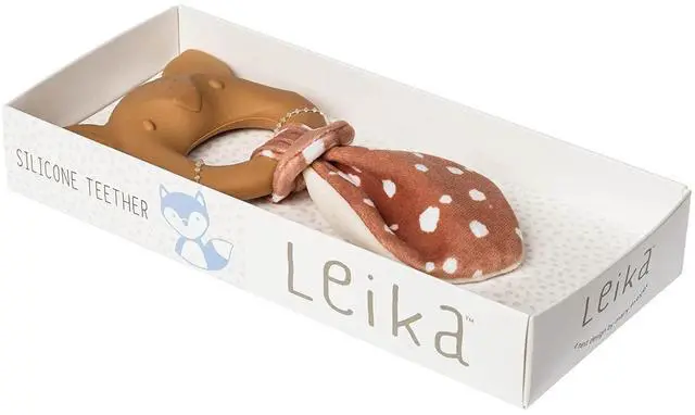Alt view image 3 of 4 - Mary Meyer Leika Silicone Baby Teething Toy, 9-Inches, Little Fawn
