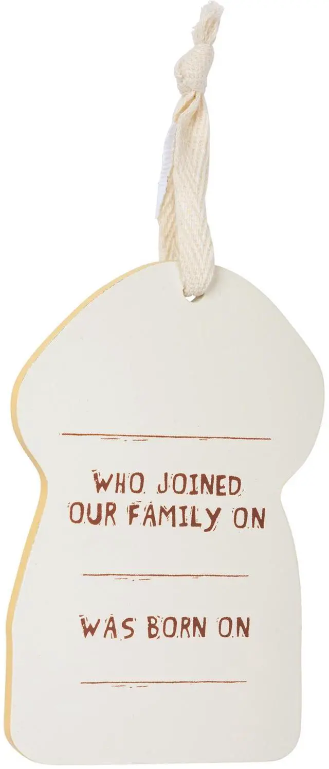Alt view image 3 of 3 - Primitives by Kathy Wooden Hanging Ornament, 2-Sided - I Love My Yellow Lab