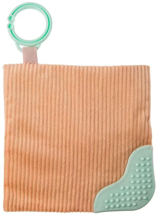 Alt view image 2 of 3 - Mary Meyer Crinkle Teether Toy with Baby Paper and Squeaker, 6", Amber Fawn
