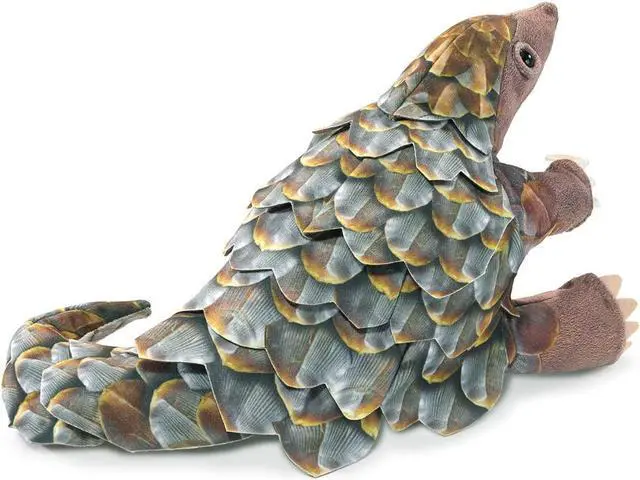 Alt view image 2 of 4 - Folkmanis Pangolin Hand Puppet