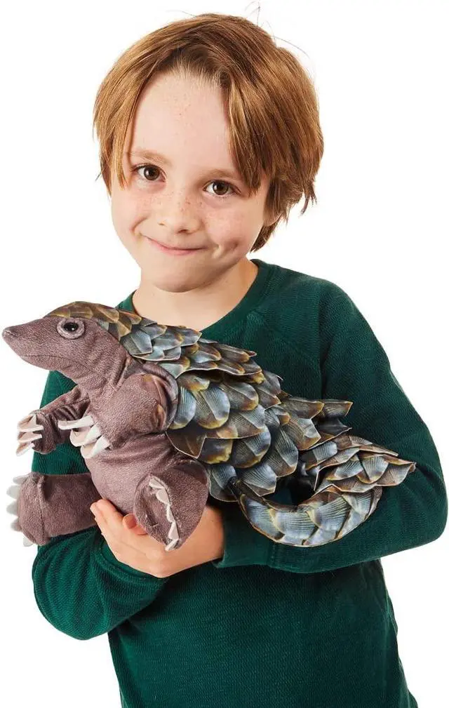 Alt view image 4 of 4 - Folkmanis Pangolin Hand Puppet