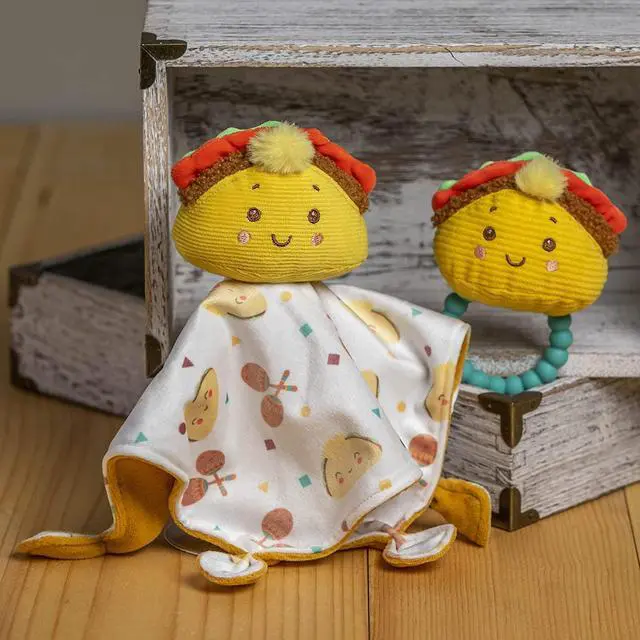 Alt view image 3 of 3 - Mary Meyer Sweet Soothie Soft Baby Rattle with Teether Ring, 6-Inches, Taco