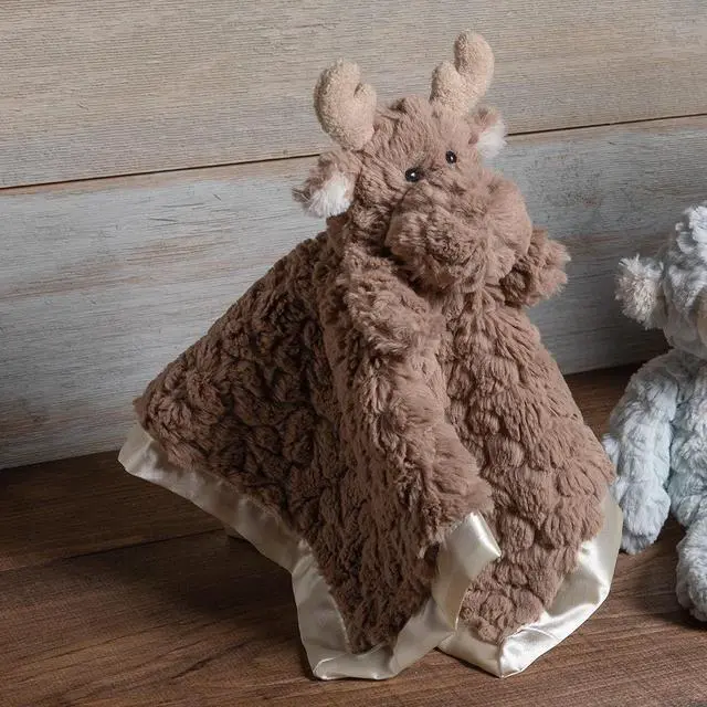 Alt view image 3 of 3 - Mary Meyer Putty Nursery Stuffed Animal Security Blanket, 13 x 13-Inches, Moose