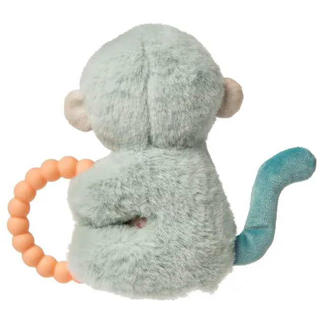 Alt view image 3 of 3 - Mary Meyer Soft Baby Rattle with Teether Ring, 6", Little But Fierce Monkey
