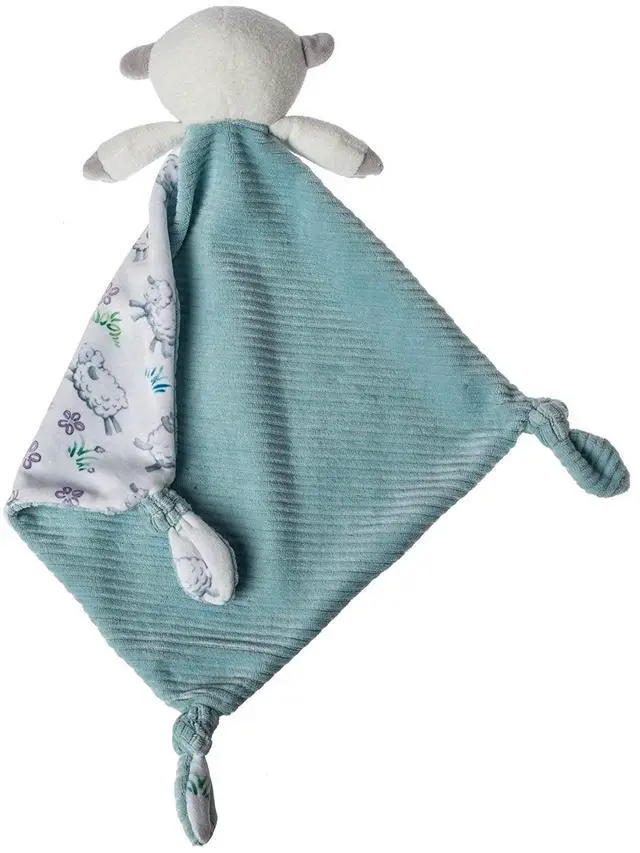 Alt view image 2 of 2 - Mary Meyer Little Knottie Plush Toy, Lamb Blanket, 10" x 10"